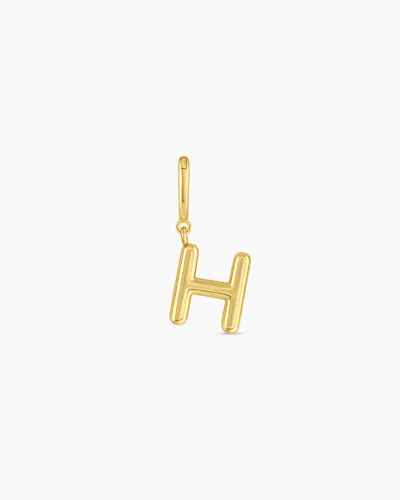 Gorjana Alphabet Helium Parker Charm In 18k Gold Plated
