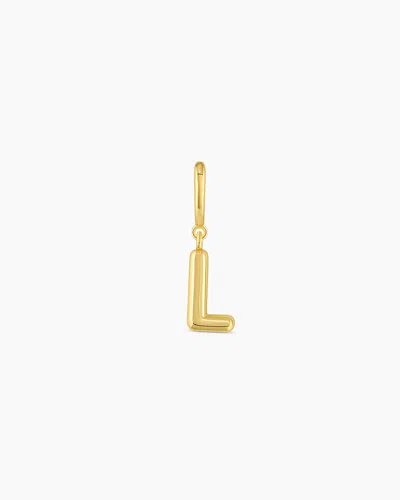 Gorjana Alphabet Helium Parker Charm In 18k Gold Plated
