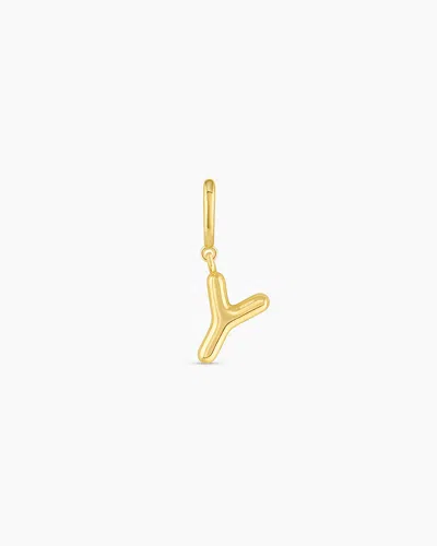 Gorjana Alphabet Helium Parker Charm In 18k Gold Plated
