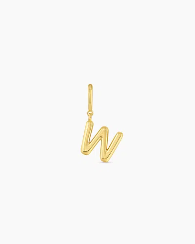 Gorjana Alphabet Helium Parker Charm In 18k Gold Plated
