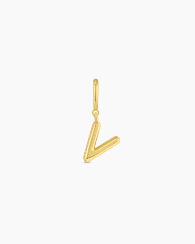 Gorjana Alphabet Helium Parker Charm In 18k Gold Plated
