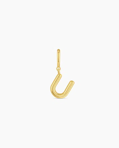 Gorjana Alphabet Helium Parker Charm In 18k Gold Plated