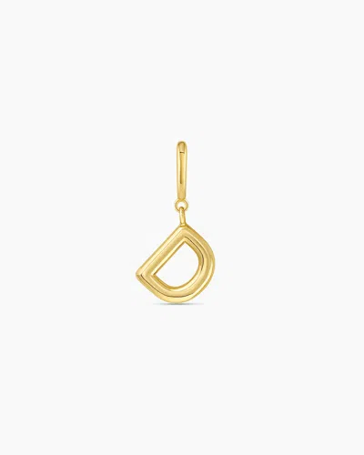 Gorjana Alphabet Helium Parker Charm In 18k Gold Plated