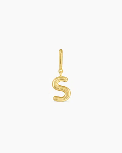 Gorjana Alphabet Helium Parker Charm In 18k Gold Plated