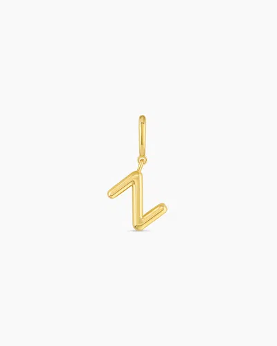 Gorjana Alphabet Helium Parker Charm In 18k Gold Plated
