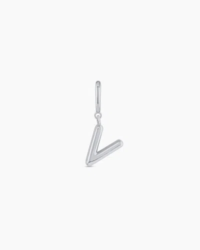 Gorjana Alphabet Helium Parker Charm In Silver Plated