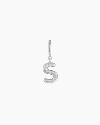 Gorjana Alphabet Helium Parker Charm In Silver Plated