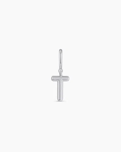 Gorjana Alphabet Helium Parker Charm In Silver Plated
