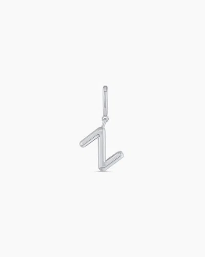 Gorjana Alphabet Helium Parker Charm In Silver Plated