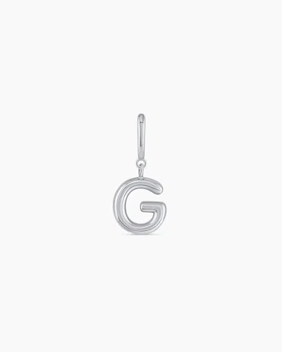 Gorjana Alphabet Helium Parker Charm In Silver Plated