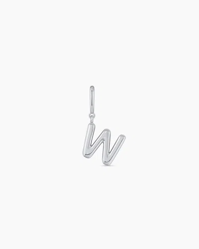 Gorjana Alphabet Helium Parker Charm In Silver Plated
