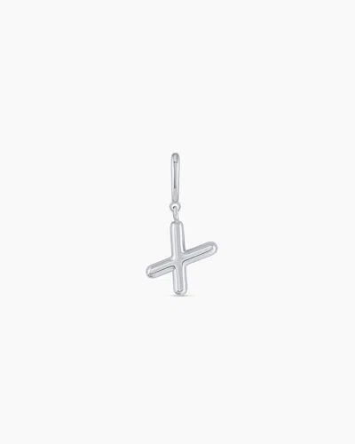 Gorjana Alphabet Helium Parker Charm In Silver Plated