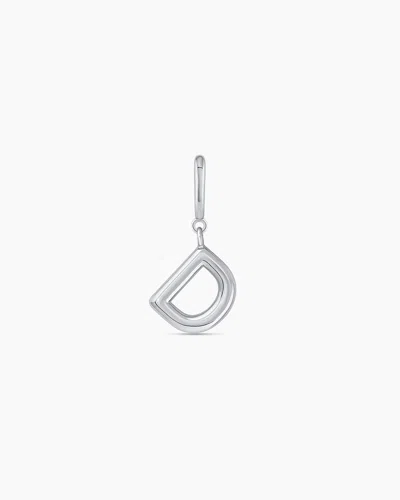 Gorjana Alphabet Helium Parker Charm In Silver Plated
