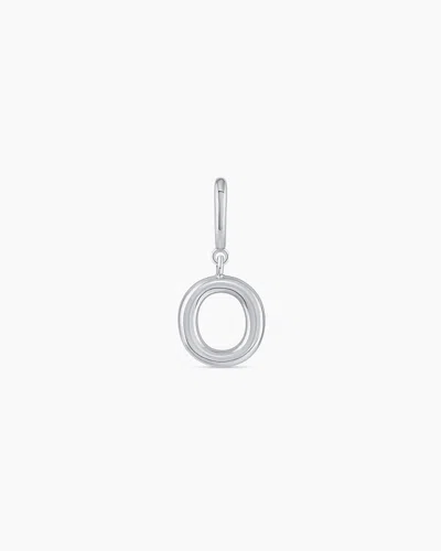 Gorjana Alphabet Helium Parker Charm In Silver Plated