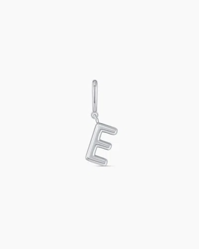 Gorjana Alphabet Helium Parker Charm In Silver Plated