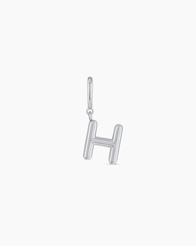 Gorjana Alphabet Helium Parker Charm In Silver Plated