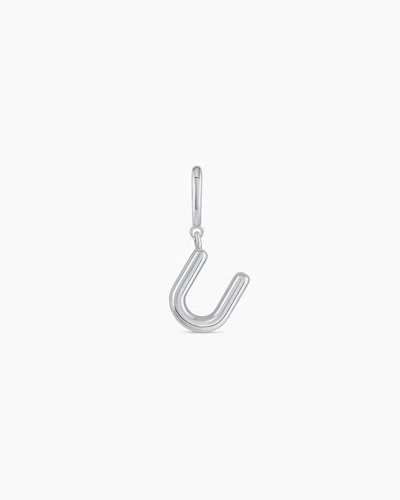Gorjana Alphabet Helium Parker Charm In Silver Plated