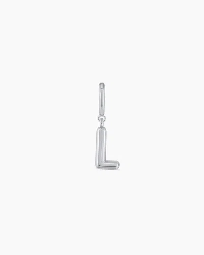 Gorjana Alphabet Helium Parker Charm In Silver Plated