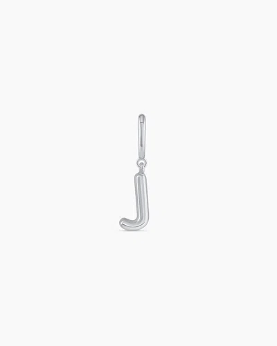 Gorjana Alphabet Helium Parker Charm In Silver Plated