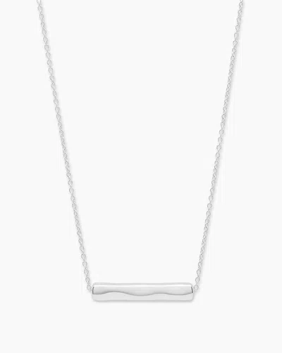 Gorjana Bar Adjustable Necklace (silver)