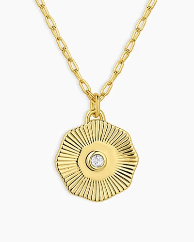 Gorjana Birthstone Coin Necklace In April