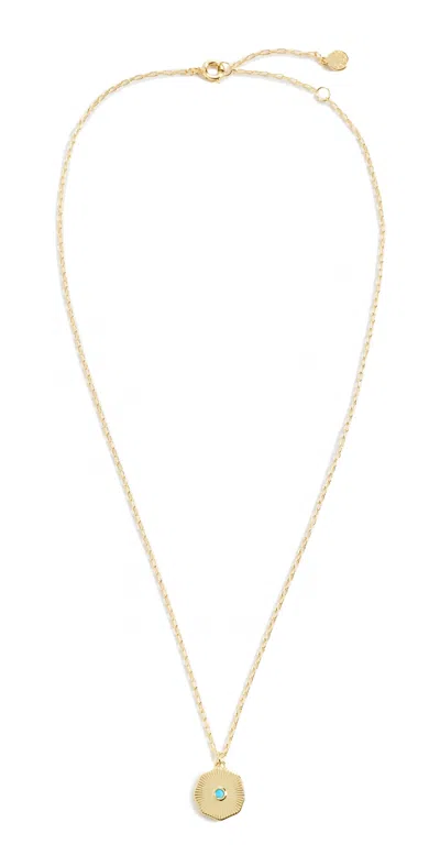 Gorjana Birthstone Coin Necklace December