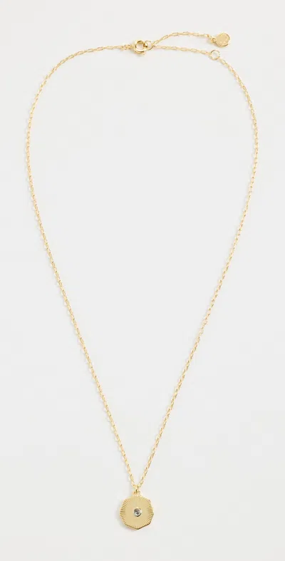 Gorjana Birthstone Coin Necklace March