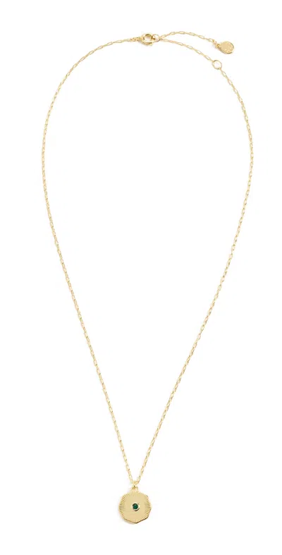 Gorjana Birthstone Coin Necklace May