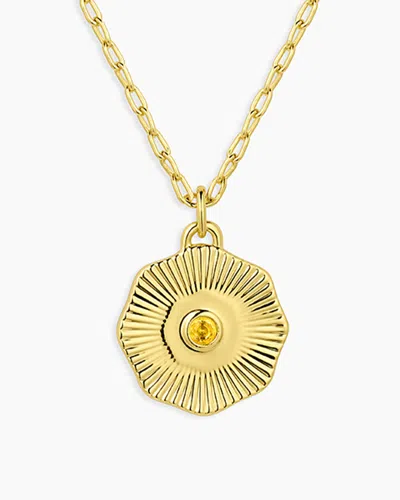 Gorjana Birthstone Coin Necklace In November