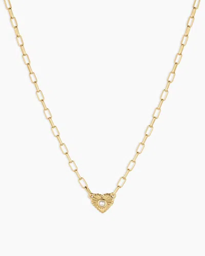 Gorjana Birthstone Heart Necklace In June