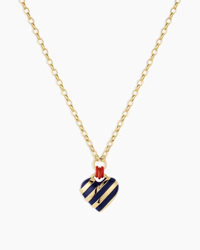Gorjana Campbell Enamel Heart Pendant Necklace