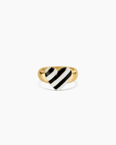 Gorjana Campbell Enamel Heart Ring