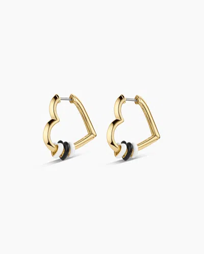 Gorjana Campbell Heart Bead Hoops