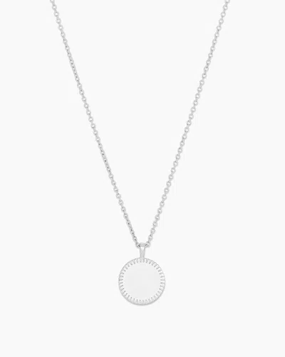 Gorjana Coin Necklace (silver)