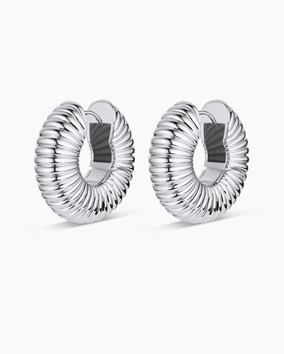 Gorjana Cress Hoops In Silver Plated