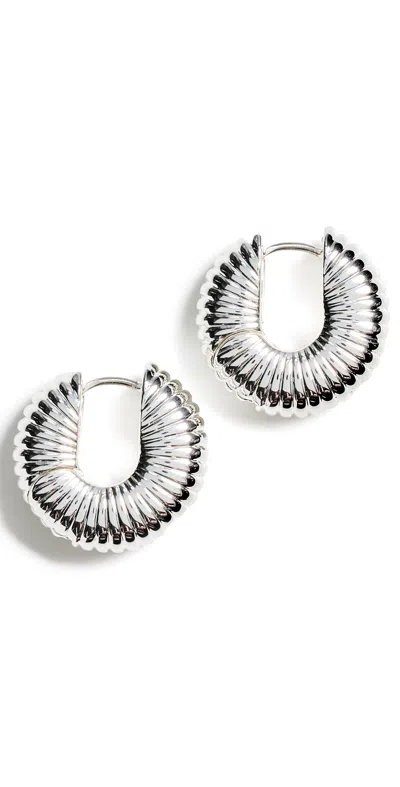 Gorjana Cress Huggies Silver