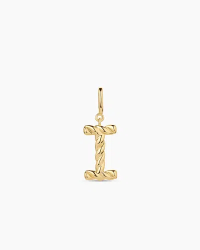 Gorjana Crew Alphabet Statement Charm In 18k Gold Plated