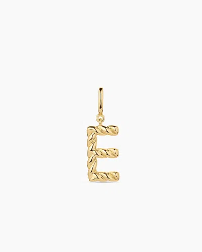 Gorjana Crew Alphabet Statement Charm In 18k Gold Plated