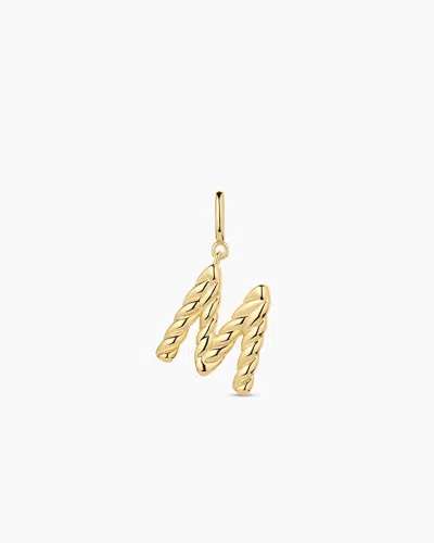 Gorjana Crew Alphabet Statement Charm In 18k Gold Plated