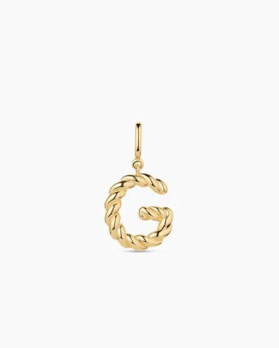 Gorjana Crew Alphabet Statement Charm In 18k Gold Plated