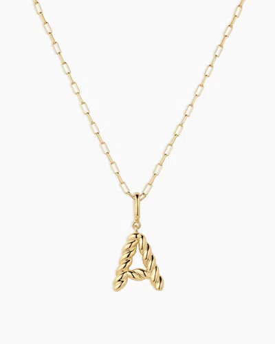 Gorjana Crew Alphabet Statement Charm Necklace