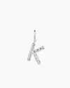 Gorjana Crew Alphabet Statement Charm In Silver Plated