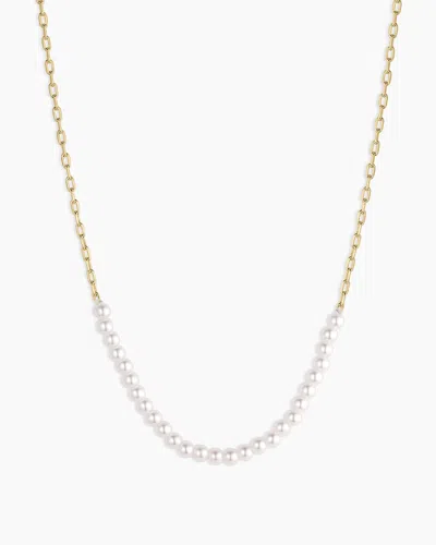 Gorjana Finley Pearl Row Necklace