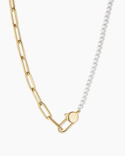 Gorjana Florence Pearl Chain Necklace