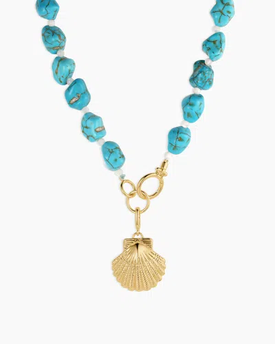 Gorjana Gold Scallop Shell Charm Necklace