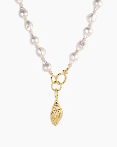 Gorjana Gold Tulip Shell Charm Necklace