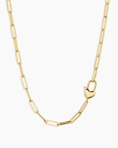 Gorjana Heart Padlock Necklace