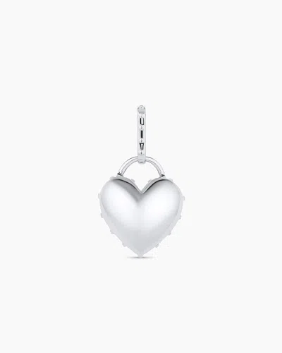 Gorjana Heart Statement Charm In Silver Plated