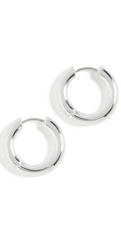 Gorjana Lou Hoops Silver