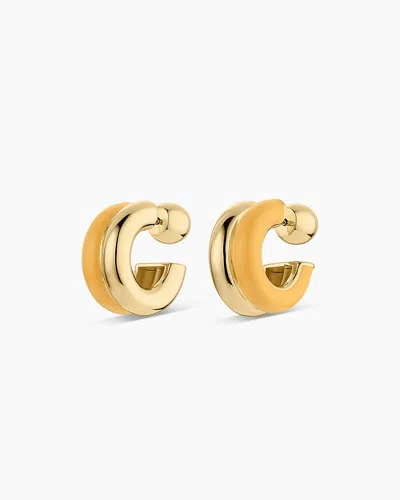 Gorjana Lou Stacked Huggies In 18k Gold Plated